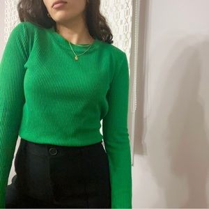 Zara Ribbed Long Sleeve Tee